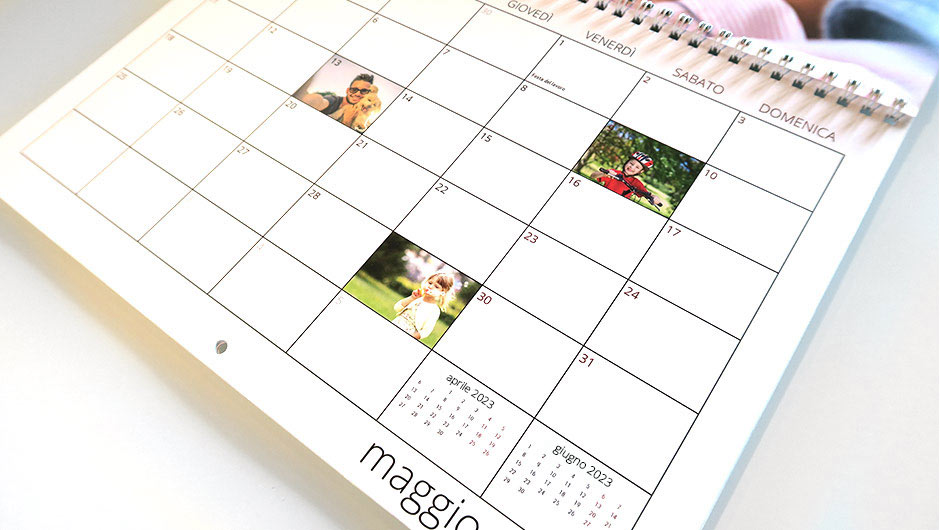 Giorni Personalizzati Big Calendario da parete multipagina mensile